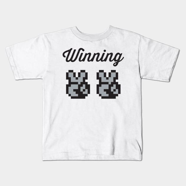 Street Fighter #Winning Kids T-Shirt by Ahnix